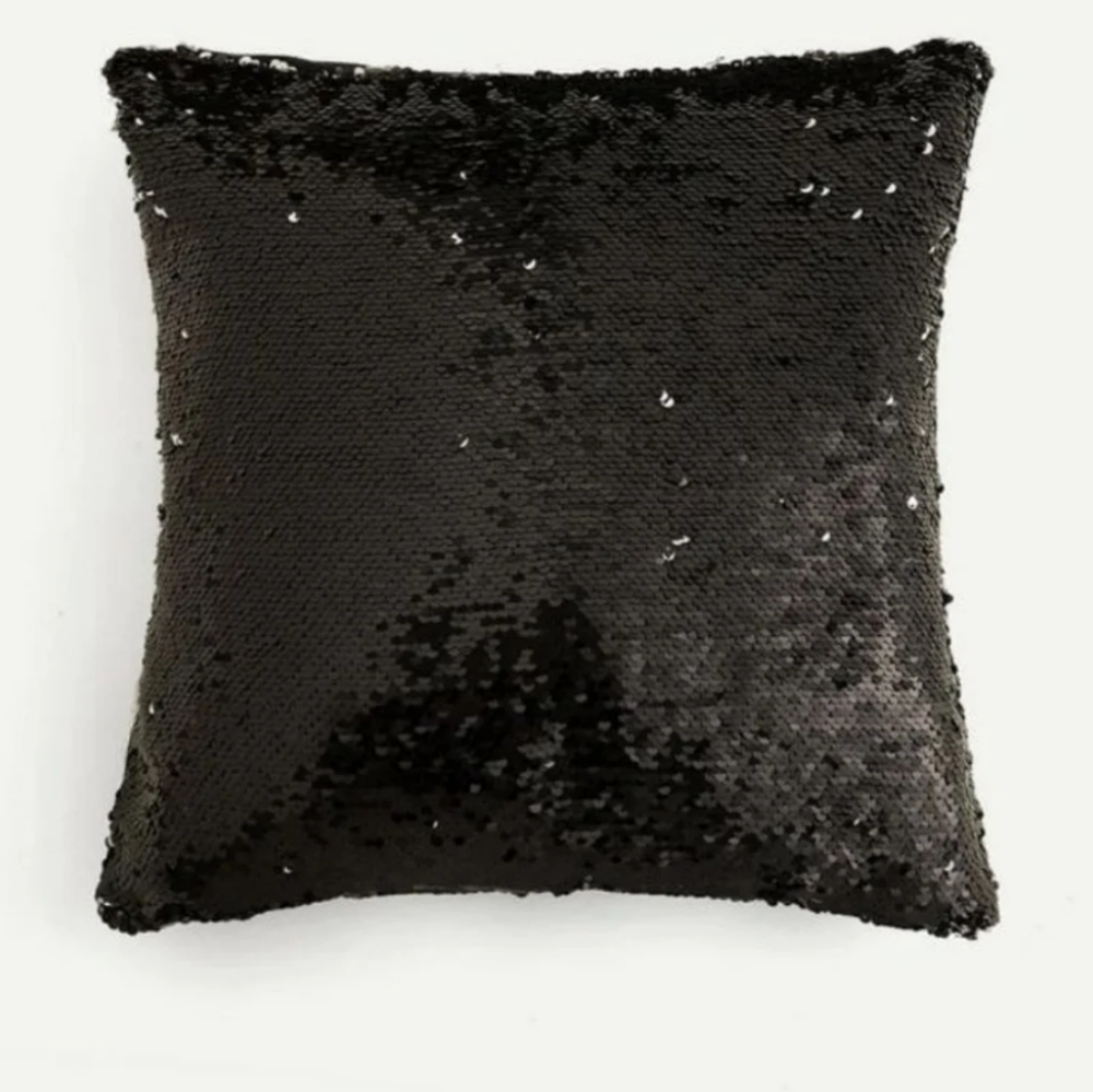 Down Feather Sequin Pillow - Picture 2 of 6